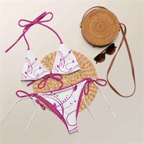 Eco Friendly String Bikini Set For Women Eco Conscious Sustainable Style Swimwear Unique Bikini