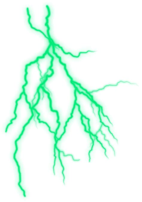 Green Lightning PNG Images Transparent Free Download