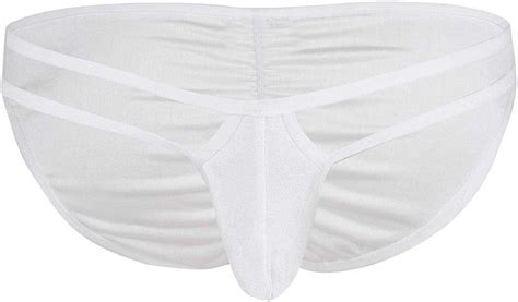 KHDFYER Slip Erotici Da Uomo Sex Men Lingerie Mutandine A Vita Bassa Bulge Pouch Bikini Intimo