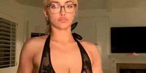 Lindsey Pelas See Through Body Suit And Naked Apron Tnaflix