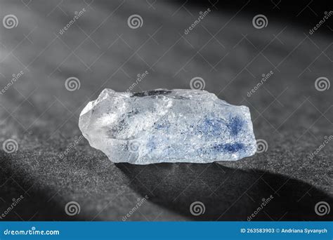 Quartz With Blue Dumortierite Mineral Crystal Gem Stock Image Image