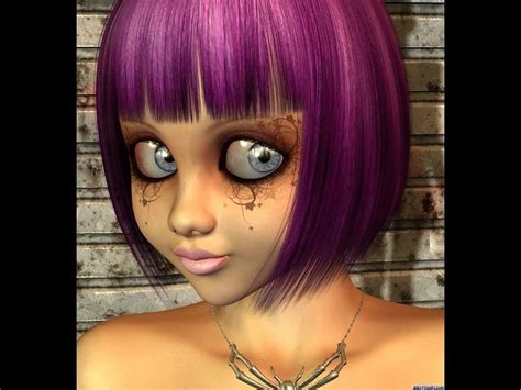 Cute Purple Haired Babe In Tiny Panties Cartoon Porn By 3D Love Dolls XHamster