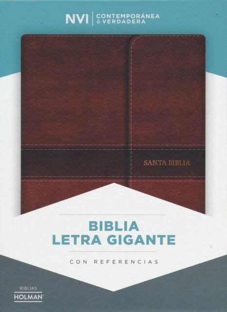 Biblia Letra Gigante Marr N Nvi Con Solapa E Im N