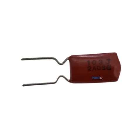 Capacitor Poliéster 10K x 100V = 103J 2A - Ponto da Eletrônica