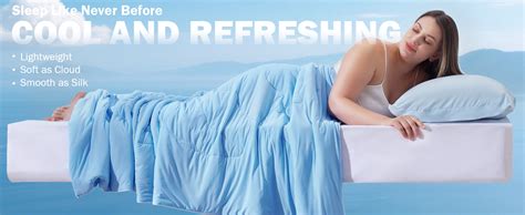 Amazon Qutool Cooling Blankets For Hot Sleepers Summer Comforter For Night Sweats Full