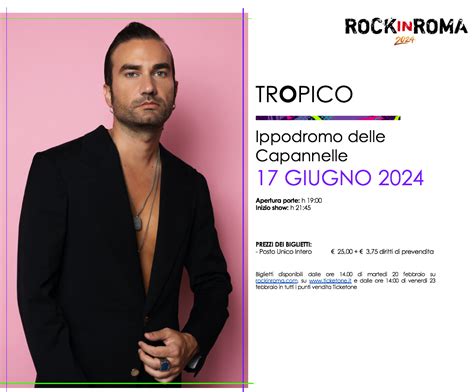 Concerti Tropico Nel Date Biglietti Prezzi E Scaletta Del Tour