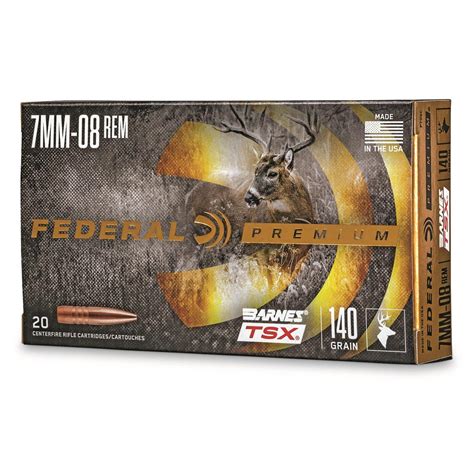 Federal Premium Barnes Tsx Mm Rem Triple Shock X Hp Grain