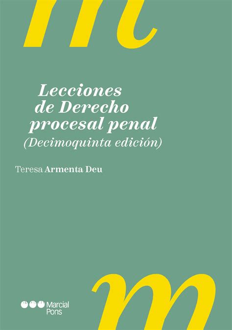 Librería Dykinson Lecciones de Derecho procesal penal Armenta Deu