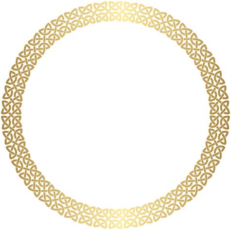 Round Border Frame Gold Png Clip Art Gallery Yopriceville High Quality Images And