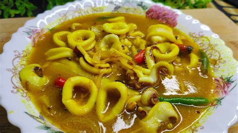 Sotong Masak Asam Jawa Mudah Dan Ringkas Youtube