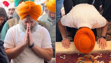 Rahul Gandhi Pays Obeisance At Fatehgarh Sahib Gurdwara Ahead Of Punjab Leg Of Bharat Jodo