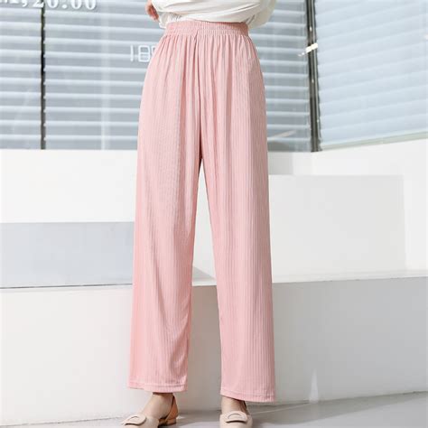 Jual Celana Kulot Highwaist Wanita Knit Pants Loose Pants Trousers