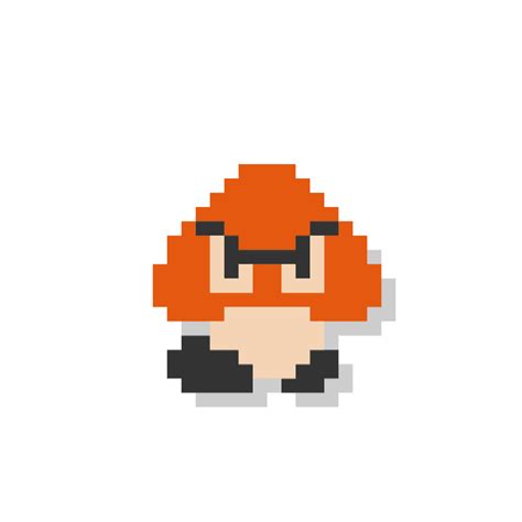 How To Draw Goomba Pixel Art Tutorial Super Mario Bros 60 Off