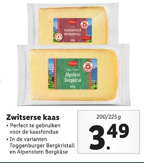 Milbona Zwitserse Kaas Aanbieding Bij Lidl 1Folders Nl