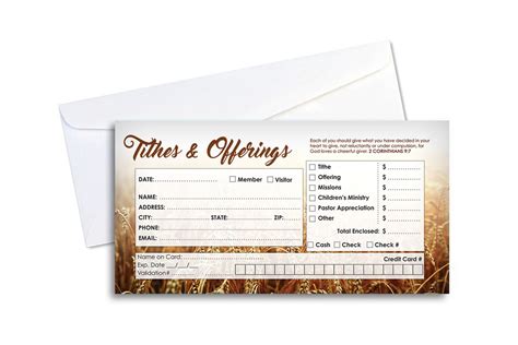 Season of Harvest Offering Envelope | Creative Market