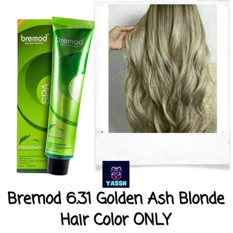 Bremod Golden Ash Blonde Hair Color Only Yassh Shopee Philippines