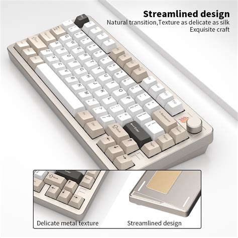 Furycube F S Tri Mode Rgb Hot Swap Aluminium Alloy Mechanical Keyboard Dawn Gold Vibe Gaming