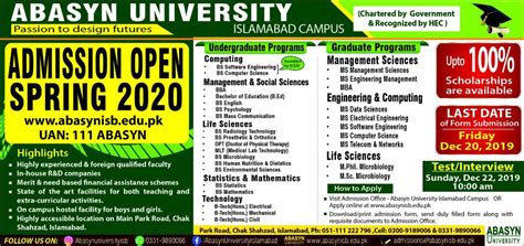 Abasyn University Islamabad Admissions Expert Mdcat
