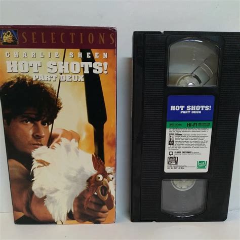HOT SHOTS PART Deux VHS VCR Video Tape Movie Charlie Sheen Used PicClick UK