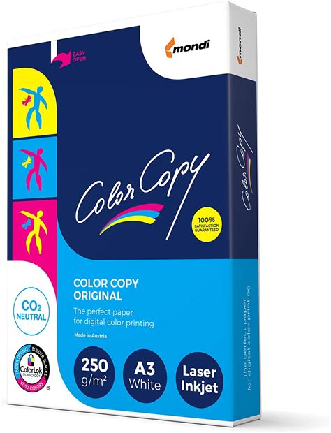 Mondi Color Copy Papier DIN A4, 250 g/qm, 125 Blatt : Amazon.de ...