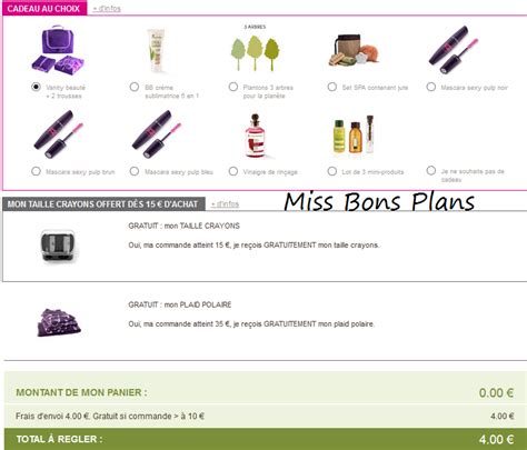 Miss Bons Plans Offres Courrier Yves Rocher Avec Cadeaux Gratuits Et