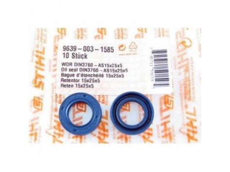 Сальник коленвала 15 х 25 х 5 на пилку Stihl MS 180