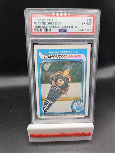 Wayne Gretzky O Pee Chee Opc Th Anniversary Psa Eur