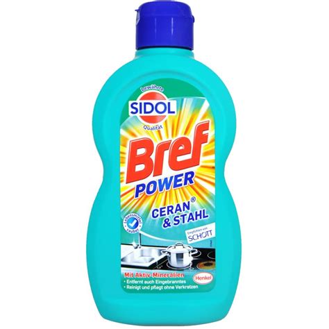 Sidol Bref Power Ceran Stahl Reiniger 500ml Flasche