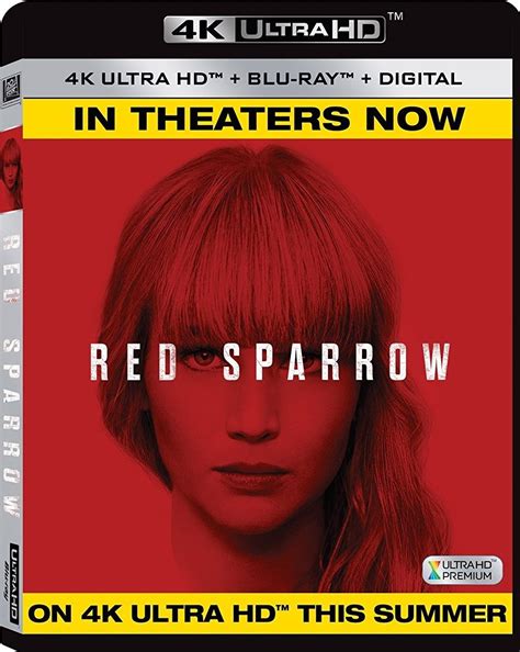 Red Sparrow 4k 2018 Ultra Hd Blu Ray Blu Blu Ray Red Sparrow