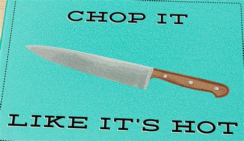 Chop It Like It S Hot Cutting Board Funny Kitchen Etsy