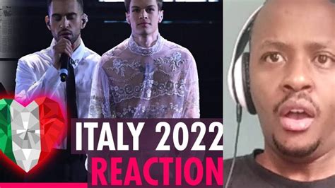 Mahmood Blanco Brividi First Time Hearing Italy Eurovision