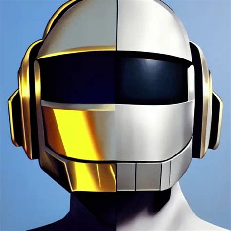 Ethereal Robot Helmet Daft Punk Portrait Concept Art Stable Diffusion