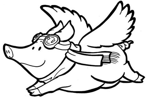 Cartoon Flying Pigs Clipart Best Simple Nature Drawing Cartoon Art