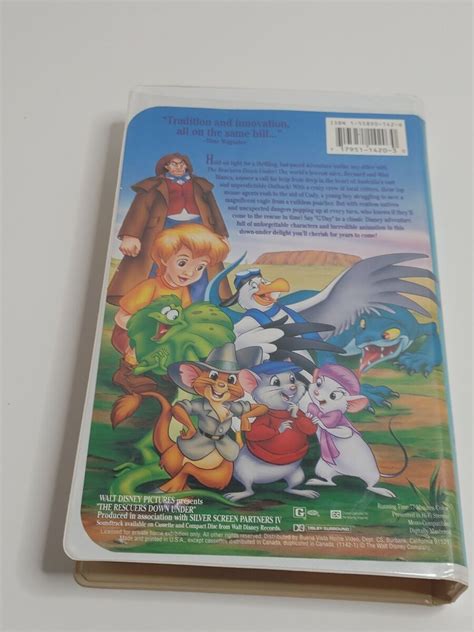 The Rescuers Vhs Walt Disney Classic First Edition Off