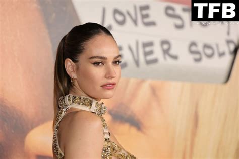 Lily James Shows Off Her Sexy Figure At The ‘pam And Tommy Tv Show