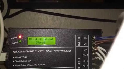 Tc Programmable Led Time Controller Youtube