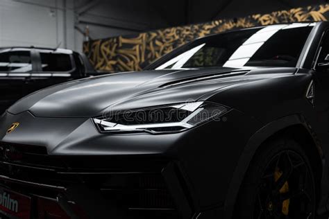 Close Up Of Lamborghini Urus Performante In Indoor Setting Stock Photo