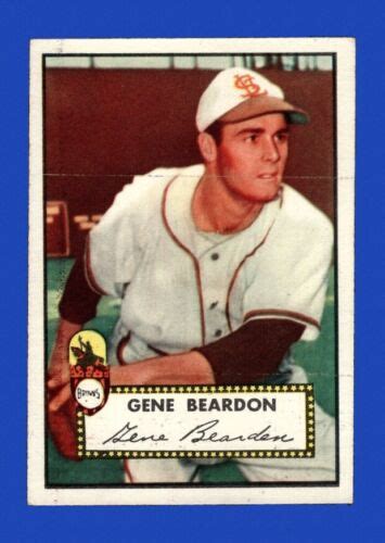 1952 Topps Set Break 229 Gene Bearden VG VGEX GMCARDS EBay