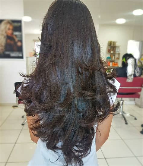 Corte Camada Longa - CORTE DE CABELO EM CAMADAS 2019 → Fotos, Tendências, Modelos