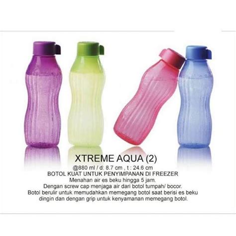 Jual Botol Xtreme Aqua Tupperware 1 Botol Tahan Dingin Tahan Di