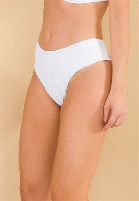 Tanga C S M Dio Fio Duplo Canelado Branco Branco