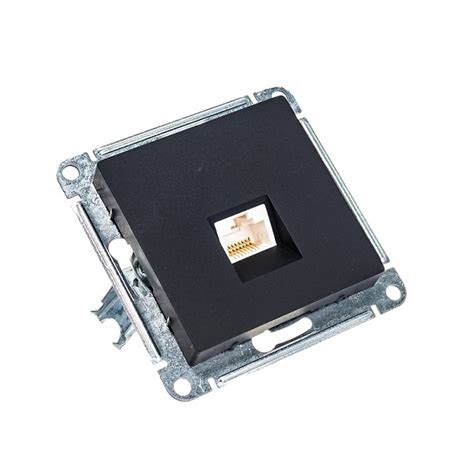 Купить розетка компьютерная 1м с/у rj45 карбон atlasdesign в интернет ...