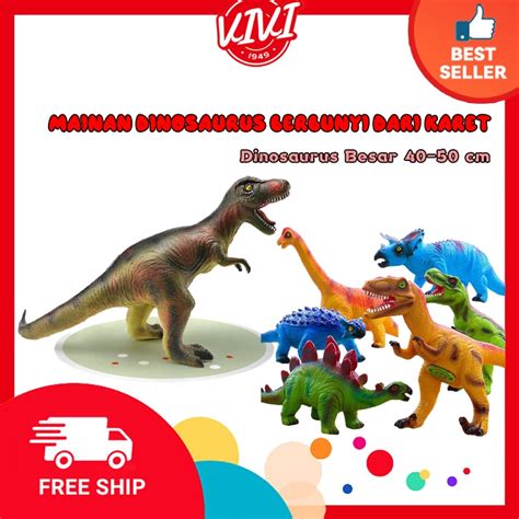 Jual Mainan Dinosaurus Karet Besar Dinosaurus Bersuara Dinosaurus Besar