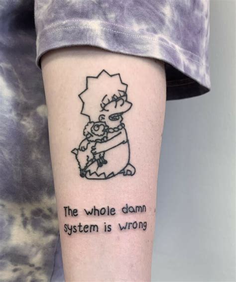 41 Lisa Simpson Tattoos for Fans of the Simpsons and Intellectual Wit ...