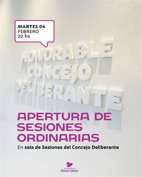 Municipalidad - 🗣️ Apertura de Sesiones Ordinarias 2024 🏛️ Damos inicio
