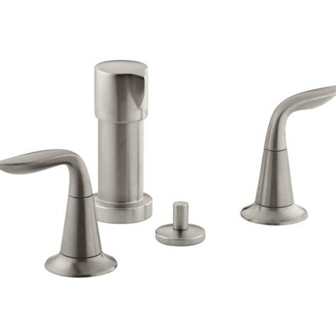 Kohler Refinia Vibrant Brushed Nickel Vertical Spray Bidet Faucet At