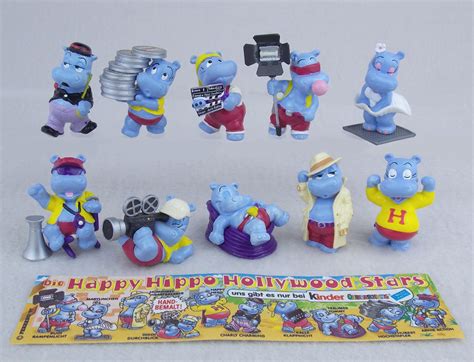 KINDER SURPRISE FERRERO CAKE TOPPERS FIGURE HAPPY HIPPO HOLLYWOOD ...