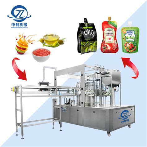 Zhongchuang Machinery Capping And Filling Automatic 1kg Liquid Juice