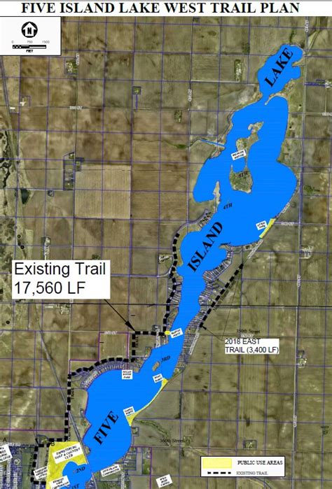 Trail Map Fit Five Island Trail Emmetsburg Iowa