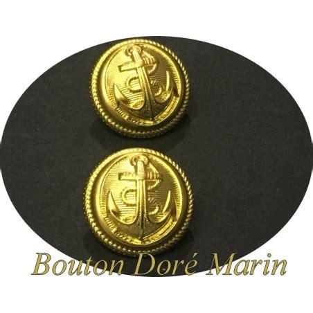 Bouton Dor Ancre Marin A Coudre Bouton Dor Et Argent Coudre